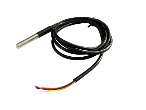RS-T1, Датчик температуры Rem, с проводом 2 м, для блока розеток, цвет: чёрный фото 1