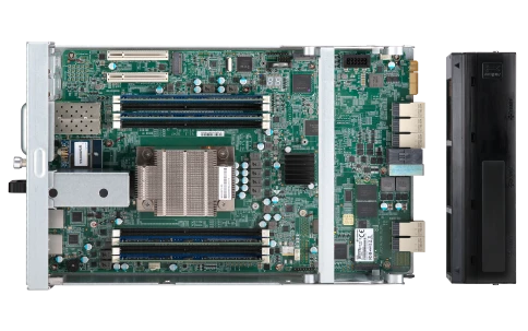 Сетевое хранилище без дисков/ Enterprise QNAP ES1686dc-2142IT-96G NAS, 16-tray SAS w/o HDD, rackmount, 2xPSU, per controller: Xeon D-2142IT 8-core 1.9 GHz processor (burst up to 3.0 GHz), 48 GB RDIMM DDR4 ECC up to 512 GB (8 x 64GB), 4xSFP+, Included rail фото 13