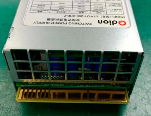 Блок питания серверный/ Server power supply Qdion Model U1A-D11200-DRB-Z P/N:99MAD11200I1170117 CRPS 1U Module 1200W Efficiency 94+, Gold Finger (option), Cable connector: C14 фото 5
