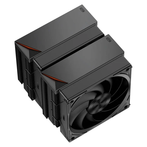 Кулер для процессора/ CPU Cooler PCCooler RZ620 BK (260W, 4-pin PWM, 157.5mm, Al/Cu, 6x6mm, 2x120mm, 86.73CFM, 32dBA, 2000RPM, S: 1851/1700/1200/115X, AM5/AM4, black) фото 2