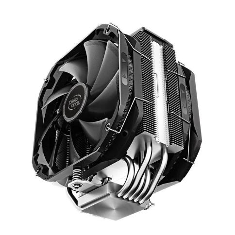 Вентилятор Deepcool AS500 PLUS RTL {6} (727071) (Height 164mm, 6mm x 5pcs, Fan 140mm*2, 500;1200RPM ±10%,  29.2 dB(A), 4-pin PWM, TDP 220W, Screw, Socket AMD AM4, Intel LGA 2066/2011-v3/2011/1700/1200/115x) {8} фото 4