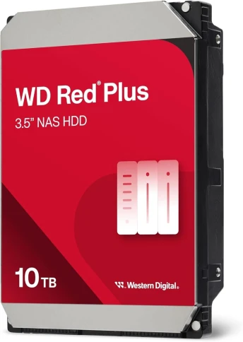 Жесткий диск/ HDD WD SATA3 10Tb Red Plus 7200 512Mb 1 year warranty фото 2