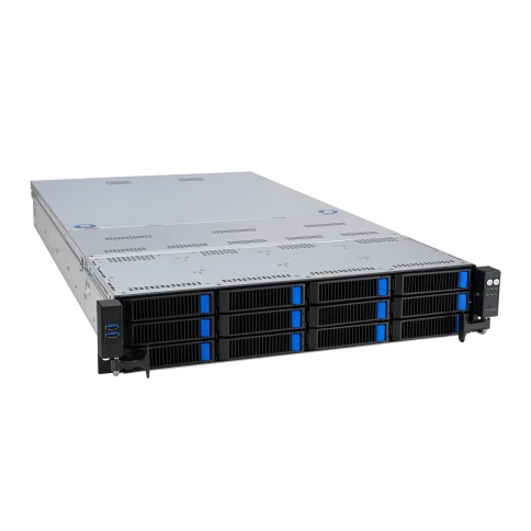 Серверная платформа/ ASUS RS720-E11-RS12U, 2U, 2 x LGA4677,  32 DIMM DDR5, 12=8 x NVMe/SAS*/SATA + 4 NVMe/SATA hs, 2 x M.2 slot, 2 x 10Gbe (X710) RJ45 port,Up to 8 slots PCIe 5.0, 1 x OCP 3.0, 1+1 1600W фото 3