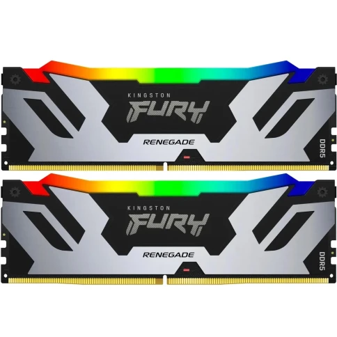 Память оперативная/ Kingston 96GB 6400MT/s DDR5 CL32 DIMM (Kit of 2) FURY Renegade RGB XMP фото 1