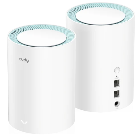 Wi-Fi Mesh-система/ AC1200 Wi-Fi Gigabit Mesh Solution 2-Pack, Chipset MT7621DA+MT7613B+MT7603, Dual-Band, 867Mbps at 5GHz + 300Mbps at 2.4GHz, 802.11ac/a/b/g/n, 2 Gigabit Ethernet Ports, 4 internal antennas,MU-MIMO,  DDNS,Zerotier/Wireguard/OpenVPN/IPSec фото 2