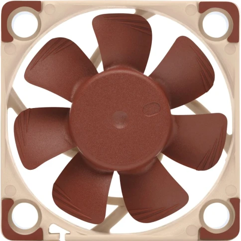 Кулер для корпуса/ Case Cooler Noctua NF-A4x10 24V PWM (40x40x10mm, 4-pin PWM, 19.6dBA, 5000RPM, Beige/Brown) фото 3