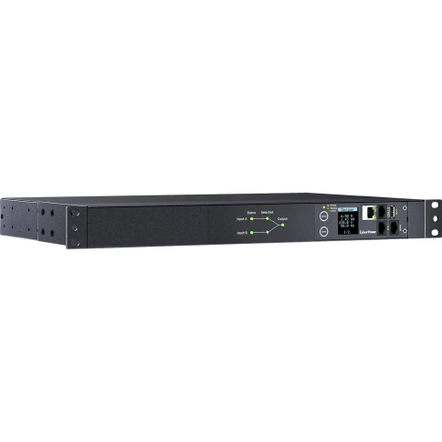 Блок распределения питания/ ATS CyberPower 1U type, 16Amp, plug IEC 320 C20, (8) IEC 320 C13 (2) IEC 320 C19 фото 2