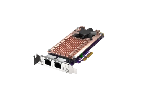 Плата расширения/ QNAP QM2-2P2G2T Expansion card 2 slots M.2 2280 NVMe. PCIe Gen3 x4 interface, 2x 2.5 GbE BASE-T. фото 2