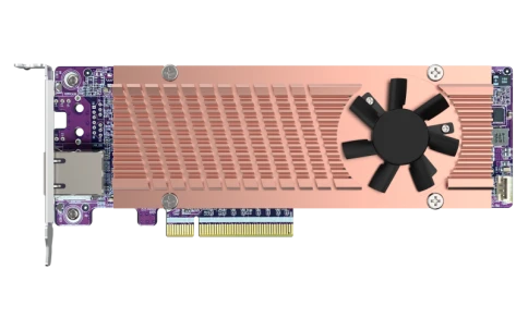 Карта расширения/ QNAP QM2-2P410G1T 2x M.2 22110/2280 NVMe SSD expansi фото 4