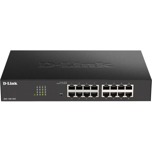 Коммутатор/ DGS-1100-16V2 EasySmart L2 Switch 16х1000Base-T фото 1
