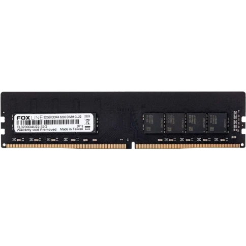 Память оперативная/ Foxline DIMM 32GB 3200 DDR4 CL 22  (2Gb*8) фото 1