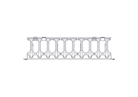 Horizontal Cable Organizer Excelente Series 3U Plastic Fingers фото 10