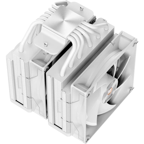 Кулер для процессора/ CPU Cooler Ocypus Delta A62 WH ARGB (260W, 4-pin PWM, 156mm, Al/Cu, 6x6mm, ARGB, 2x120mm, 73CFM, 29dBA, 2000RPM, S: 1851/1700/1200/115X, AM5/AM4, white) фото 5