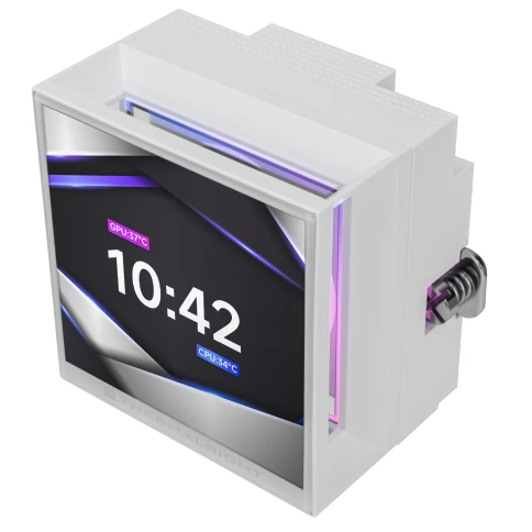 Водяное охлаждение для процессора/ Water Cooling System Thermalright Hyper Vision 360 (360mm, LED, White, ARGB/ Fans: 3x120mm, 69CFM, 27dBA, 2150RPM/ Pump height 68mm, 6400RPM, Rad thickness 27mm/ S: 1700, 1200, 1851, 115X, 2011, 2066, AM5, AM4) фото 2