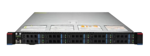 Серверная платформа/ Gooxi SL101-D10R-NV-G3 1u 10 bay with NVME backplane based on Intel ice lake; RISER 1x retimer 4 x NVMe, 2x cable slimSASx8 - slimSASx8 (for 4 NVMe MB -to-backplane ), 2x HD SAS SFF-8643 cable for SATA/SAS, 2x800W PSU, EU cables, RAIL фото 1