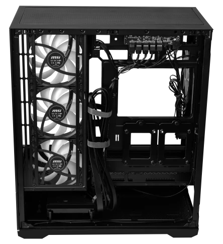 Корпус ПК без блока питания/ Case MSI MAG PANO 110R PZ, Midi-Tower, TG, 4x120mm ARGB, 2xUSB 3.2, 1xUSB 3.2 Type-C, ATX, mATX, mITX Black фото 8