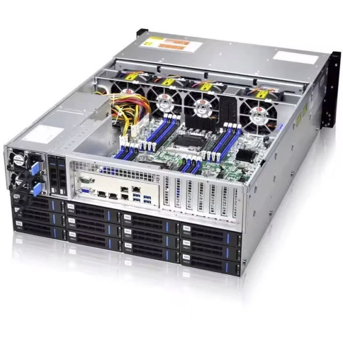 Серверный корпус/ Gooxi RMC4136-670-HSE-D 4U 36bay chassis ,Expander backplane rear 2*2.5"SAS/SATA 1300W 1+1 EU power cables rail kit фото 3