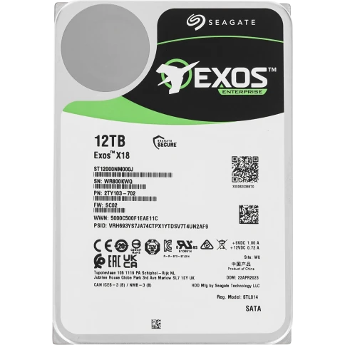 Жесткий диск/ HDD Seagate SATA 12Tb 6Gb/s 7200 256Mb OFFICIAL RECERTIFIED 1 year warranty (replacement ST12000NM001G, HUH721212ALE600, HUH721212ALE604) фото 1