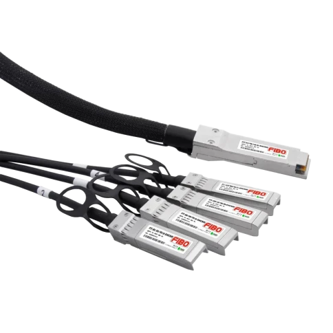 Кабель/ FIBO FT-Q100-4S25-DAC5m QSFP28 100G x 4SFP28 25G DAC модуль, медный кабель, 5 метров фото 1