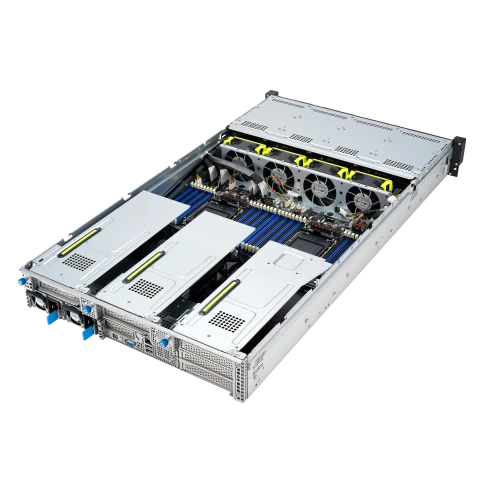 Серверная платформа/ ASUS RS720-E11-RS12U, 2U, 2 x LGA4677,  32 DIMM DDR5, 12=8 x NVMe/SAS*/SATA + 4 NVMe/SATA hs, 2 x M.2 slot, 2 x 10Gbe (X710) RJ45 port,Up to 8 slots PCIe 5.0, 1 x OCP 3.0, 1+1 1600W фото 5