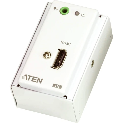 Настенный удлинитель HDMI по кабелю Cat 5, рамка MK (1080p@40м)/ HDMI/Audio 2xCat 5 Удлинитель с настенной панелью MK (1080p@40 м) фото 2