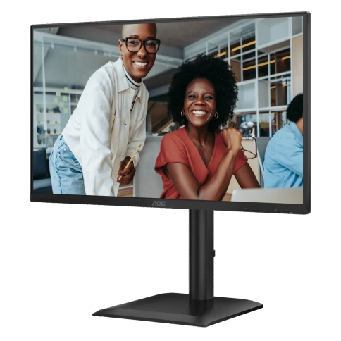 AOC 24E4U 23.8" 1920x1080, IPS, 200Hz, 80M:1, 300cd, 4 ms, HDMI 1.4, DisplayPort 1.2, 4*USB, Speakers, Height adj 150, pivot, VESA 100, 3Y, Black фото 4