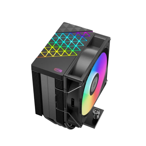 Кулер для процессора/ CPU Cooler PCCooler R400 ARGB BK (180W, 4-pin PWM, 133mm, Al/Cu, 4x6mm, ARGB, 1x92mm, 40.94CFM, 30dBA, 2200RPM, S: 1851/1700/1200/115X, AM5/AM4, black) фото 5