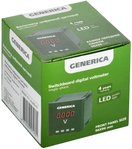 Вольтметр цифр. щит. 1-ф. DO RS-485 96х96 LED GENERICA фото 3