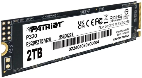 Твердотельный накопитель Patriot PCIe 3.0 x4 2TB P320P2TBM28 P320 M.2 2280 [P320P2TBM28] фото 3