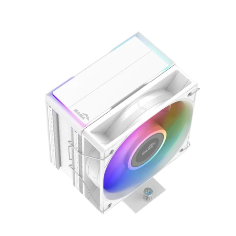 Кулер для процессора/ CPU Cooler SAMA X40L WH (220W, 4-pin PWM, 133.5mm, 4x6mm, ARGB, 1x100mm, 56.6CFM, 31.2dBA, 2600RPM, S: 1851/1700/1200/115X, AM5/AM4, white) фото 2