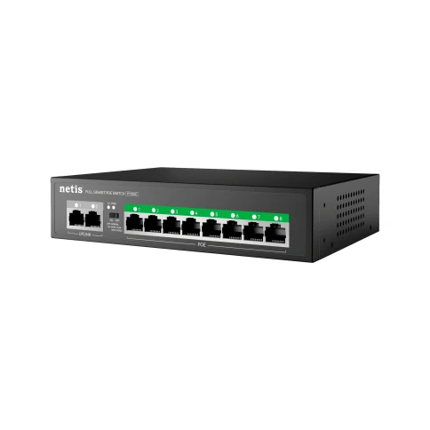 Коммутатор/ Коммутатор Netis P110GC (L2) 10x1Гбит/с 8PoE+ 100W неуправляемый фото 2