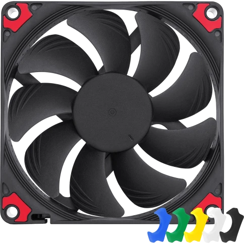 Кулер для корпуса/ Case Cooler Noctua NF-A9x14 HS-PWM chromax.black.swap (92x92x14mm, 4-pin PWM, 33.84CFM, 23.6dBA, 2500RPM, Black) фото 1
