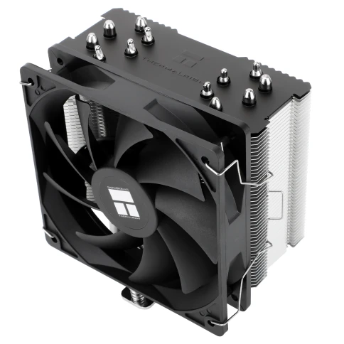 Кулер для процессора/ CPU Cooler Thermalright Burst Assassin 120 SE  (4-pin PWM, 148mm, Al/Cu, 6x6mm, 1x120mm, 66.17CFM, 25.6dBA, 1550RPM, S: 1851/1700/1200/115X, AM5/AM4, silver, black) фото 1