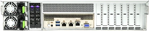 Серверная платформа/ 2U 8x 2.5" NVMe + 16x 2.5" SAS/SATA hot-swap (3x PCIe Gen5 Tri-mode 8-port backplane), 2x 2.5" SATA hot-swap (rear), 4x 8038 FAN, Acbel 1600W redundant power supply Titanium (C14 inlet), Vega motherboard, DDR5 RDIMM x16 фото 3
