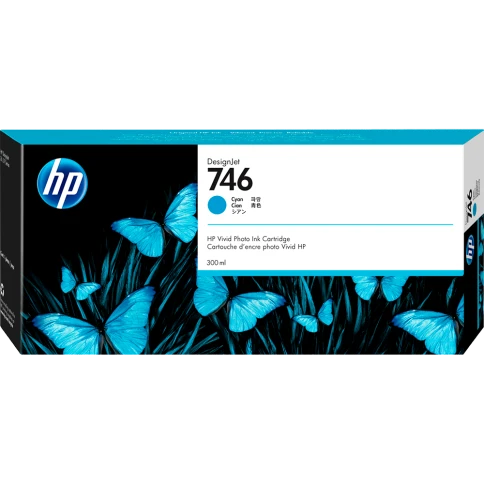 Картридж/ HP 746 300-ml Cyan Ink Cartridge фото 1