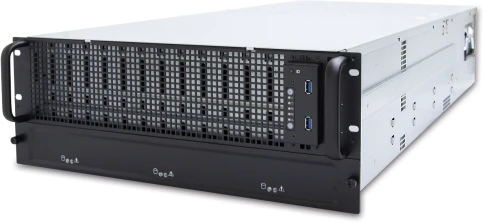Серверная платформа/ SB403-VG, 4U, 2xLGA-3647, 60xSATA/SAS HS 3,5 bay + 2* 15mm 2.5" rear HS bay, Virgo ( 2xs3647 up to 165W, C622, 12xDDR4 DIMM, 2x10GbE SFP+, LSI 3008 SAS IOC (RAID 0/1/1E/10), dedicated BMC port, AST2500), 3x 12G 20 port EOB BP wit фото 1
