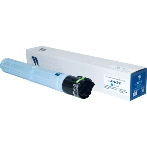 -/ Тонер-картридж NVP NV-TN-221 Cyan для Konica Minolta bizhub C227/C287 (21000k) фото 1