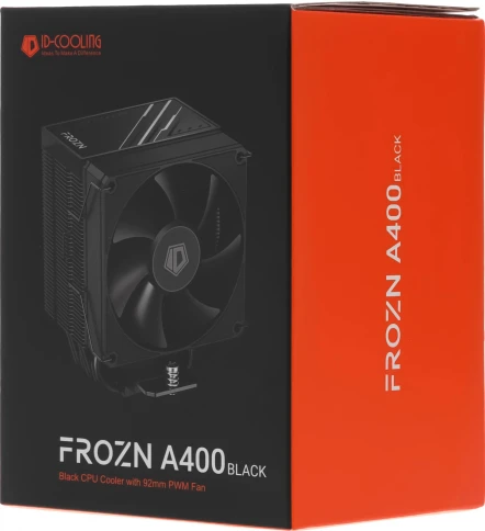 Кулер ID-Cooling Frozn A400 Soc-AM5/AM4/1200/1700/1851 черный 4-pin 25.8dB Al+Cu 180W 580gr Ret (FROZN A400 BLACK) [FROZN A400 BLACK] фото 3