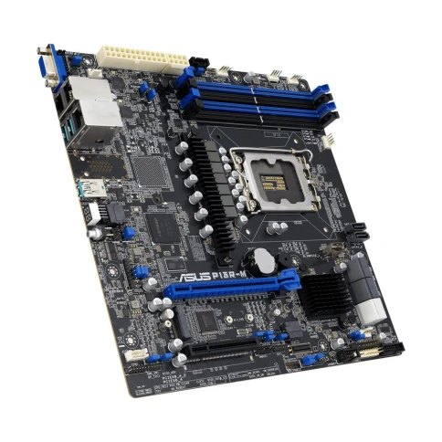Материнская плата ASUS P13R-M LGA1700 mATX 4xDDR5 PCIEx16 PCIEx8 M.2 VGA 2хGLAN фото 1