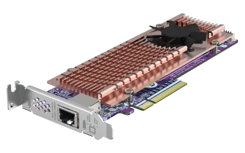 Карта расширения/ QNAP QM2-2P410G1T 2x M.2 22110/2280 NVMe SSD expansi фото 8