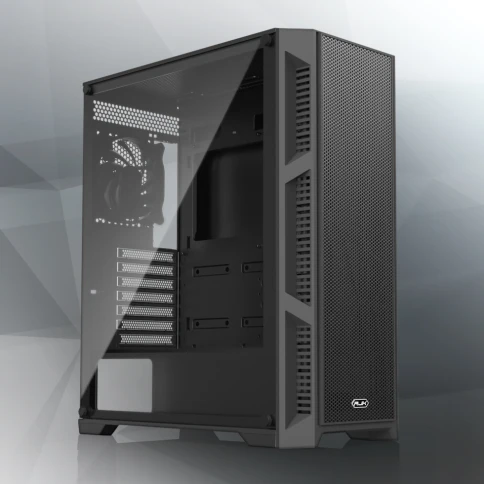 Корпус без блока питания/ Case Raijintek ARCADIA III, Midi-Tower, TG, 1x120mm, 1xUSB-A 3.0 + 2xUSB 2.0, ATX, mATX, mITX Black фото 1