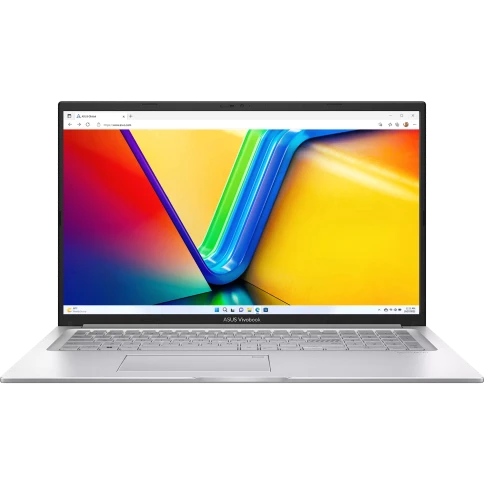 Ноутбук/ ASUS X1704VA-AU1107 17.3"(1920x1080 (матовый) IPS)/Intel Core 7 150U(1.8Ghz)/16384Mb/1024PCISSDGb/noDVD/Int:Shared/Cam/BT/WiFi/50WHr/war 1y/2.1kg/Cool Silver/DOS фото 1