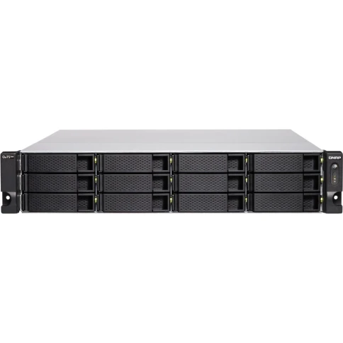 Сетевое хранилище без дисков/ Enterprise QNAP TS-h1283XU-RP-E2236-32G 12-Bay NAS( 12x2.5"/3.5" SATA HDD/SSD), Intel® Xeon E-2236 6-core 3.4 GHz (up to 4.8 GHz), 32 GB ECCDDR4 (2 x 16 GB) up to 128 GB (4 x 32 GB), 4xGbE LAN, 2 x 10GbE SFP+, 2 x 1 фото 1