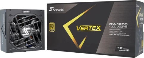 Блок питания Seasonic ATX 1200W VERTEX GX-1200 80+ gold (20+4pin) APFC 135mm fan 18xSATA Cab Manag RTL [VERTEX GX-1200 12122GXAFS] фото 3
