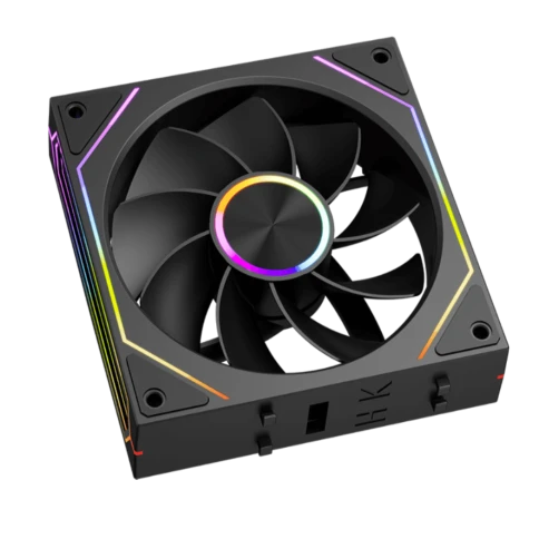 Кулер для корпуса/ Case Cooler PCCooler F3 X120R ARGB BK Reverse (120x120x25mm, 4-pin PWM, ARGB, 54CFM, 28.4dBA, 1800RPM, Black) фото 3