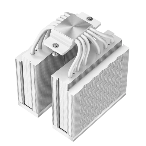 Кулер для процессора/ CPU Cooler PCCooler RZ620 WH (260W, 4-pin PWM, 157.5mm, Al/Cu, 6x6mm, 2x120mm, 86.73CFM, 32dBA, 2000RPM, S: 1851/1700/1200/115X, AM5/AM4, white) фото 4
