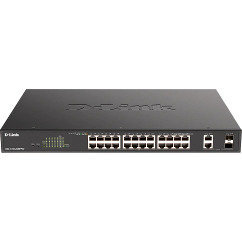 Коммутатор/ EasySmart L2 Switch 24х1000Base-T PoE, 2xCombo 1000Base-T/SFP, PoE Budget 525W, 4 PoE ports 802.3bt (90W) фото 1