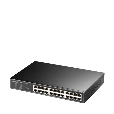 Коммутатор/ 24-Port Gigabit Switch, 24 Gigabit RJ45 Ports, IGMP Snooping, Loop Detection/Prevention, 802.1p/DSCP QoS, Switch/VLAN/Extend working mode DIP switch, Rack-mountable Steel Case, Power Saving, Plug & Play, Rack-Mount kits included фото 2