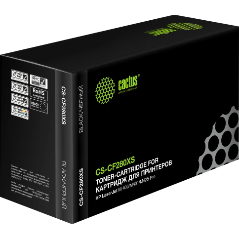 -/ Картридж лазерный Cactus CS-CF280XS CF280X черный (6900стр.) для HP LJ Pro 400/M401/M425 фото 5