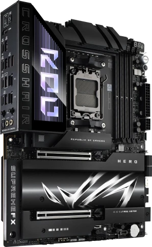 Материнская плата ASUS ROG CROSSHAIR X870E HERO SocketAM5 AMD X870 4xDDR5 ATX AC`97 8ch(7.1) 5Gigabit + 2.5Gigabit Ethernet RAID+HDMI [ROG CROSSHAIR X870E HERO] фото 2